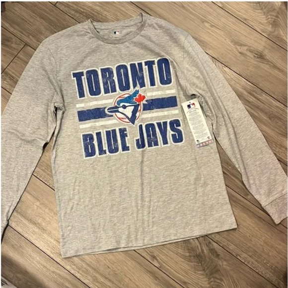 MLB Official Toronto Blue Jays grey shirt size medium nwt - Picture 1 of 3